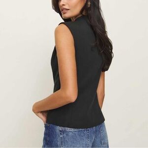 Reformation Lottie Vest Black